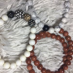 Semi precious bracelet pack